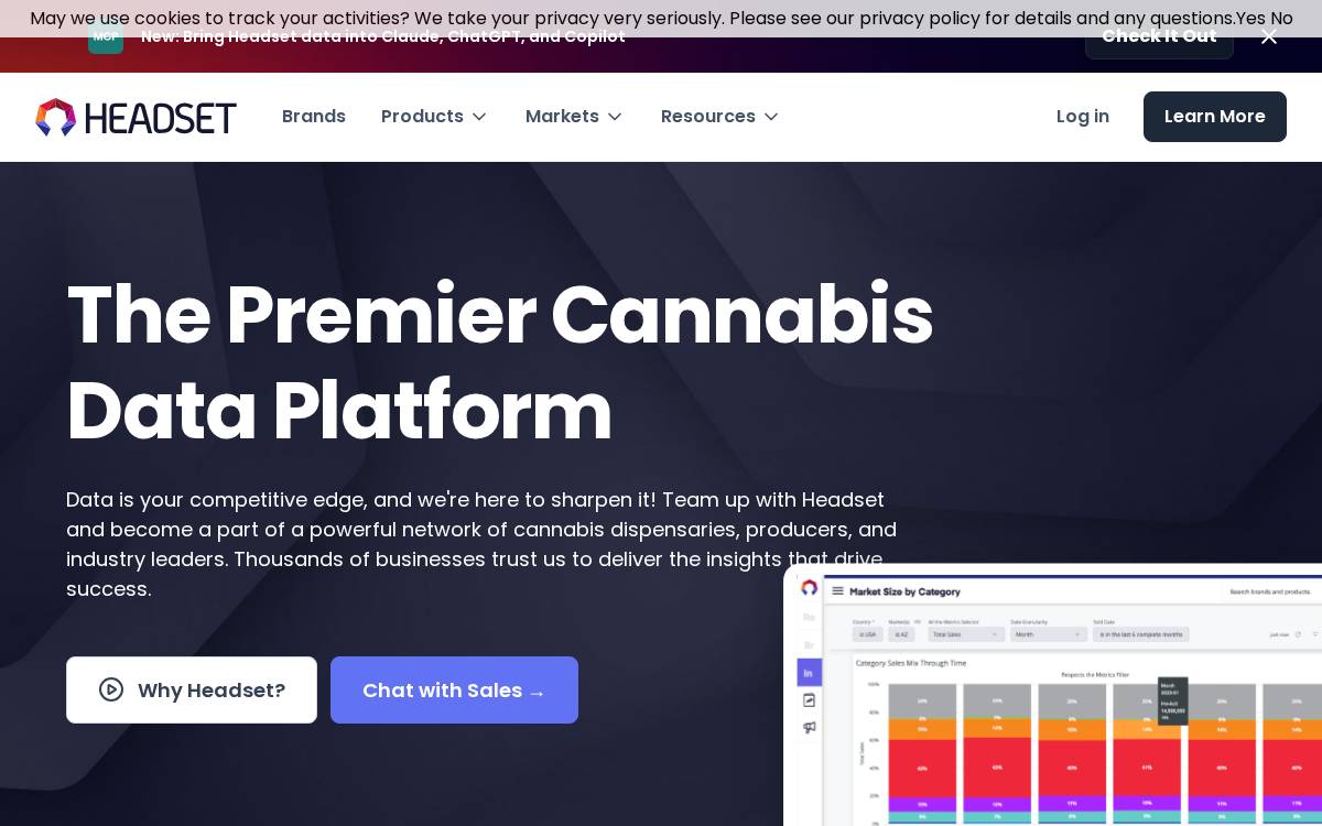 Headset website preview