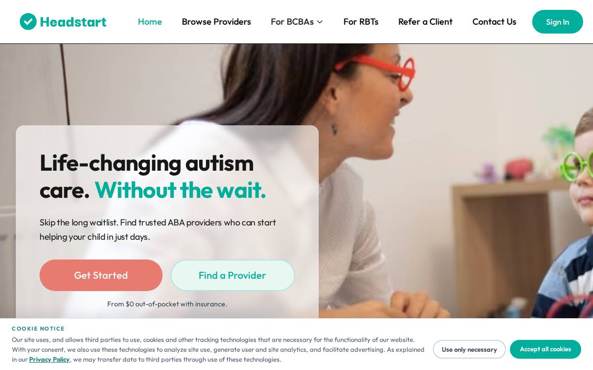 Headstart Health, Inc. website preview