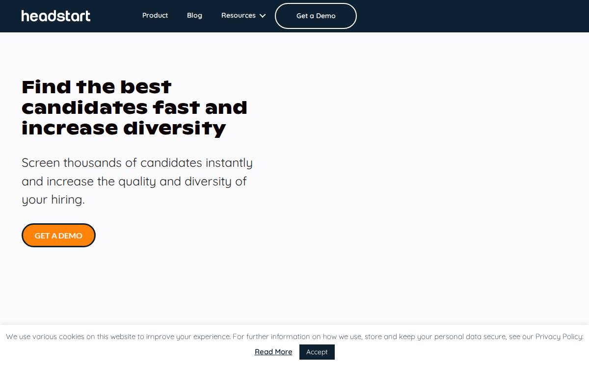 Headstart website preview