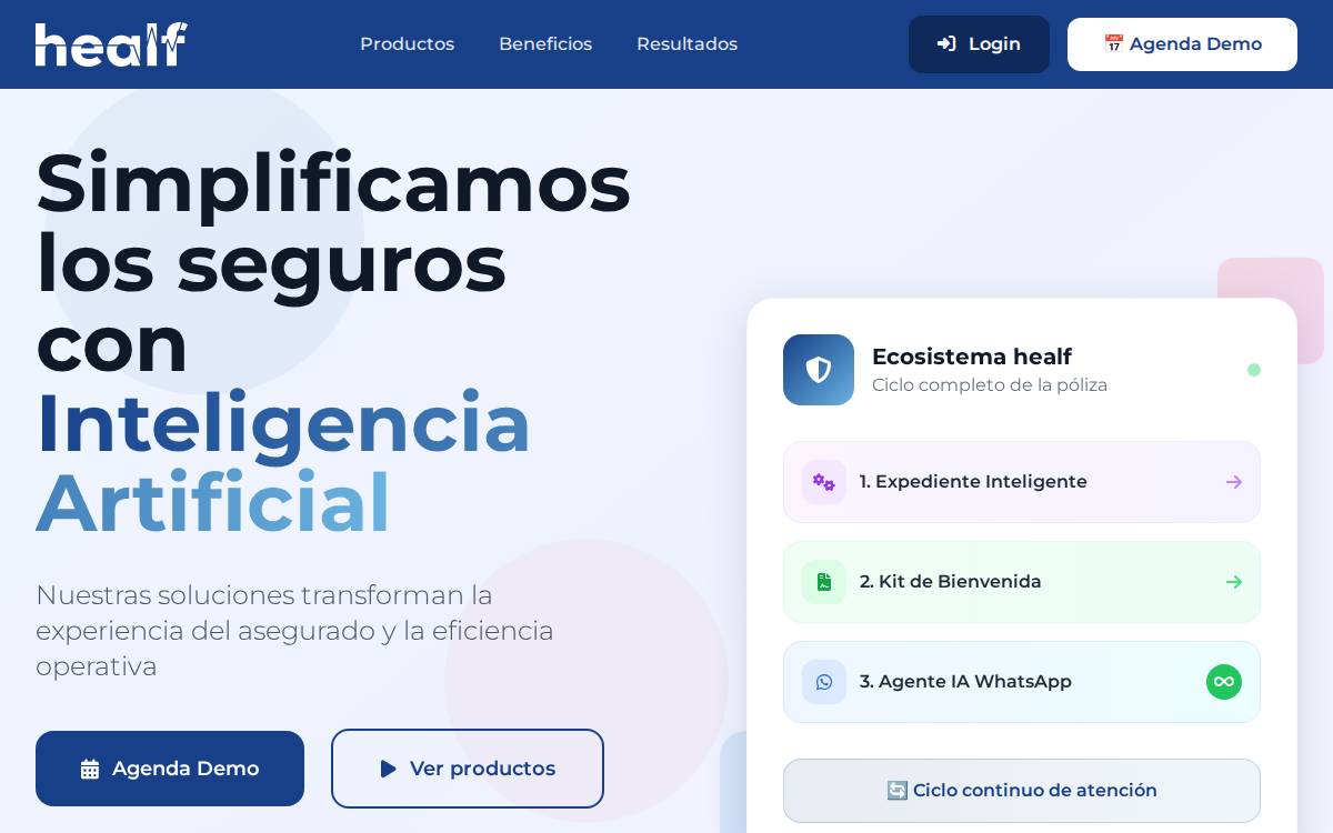 Healf website preview