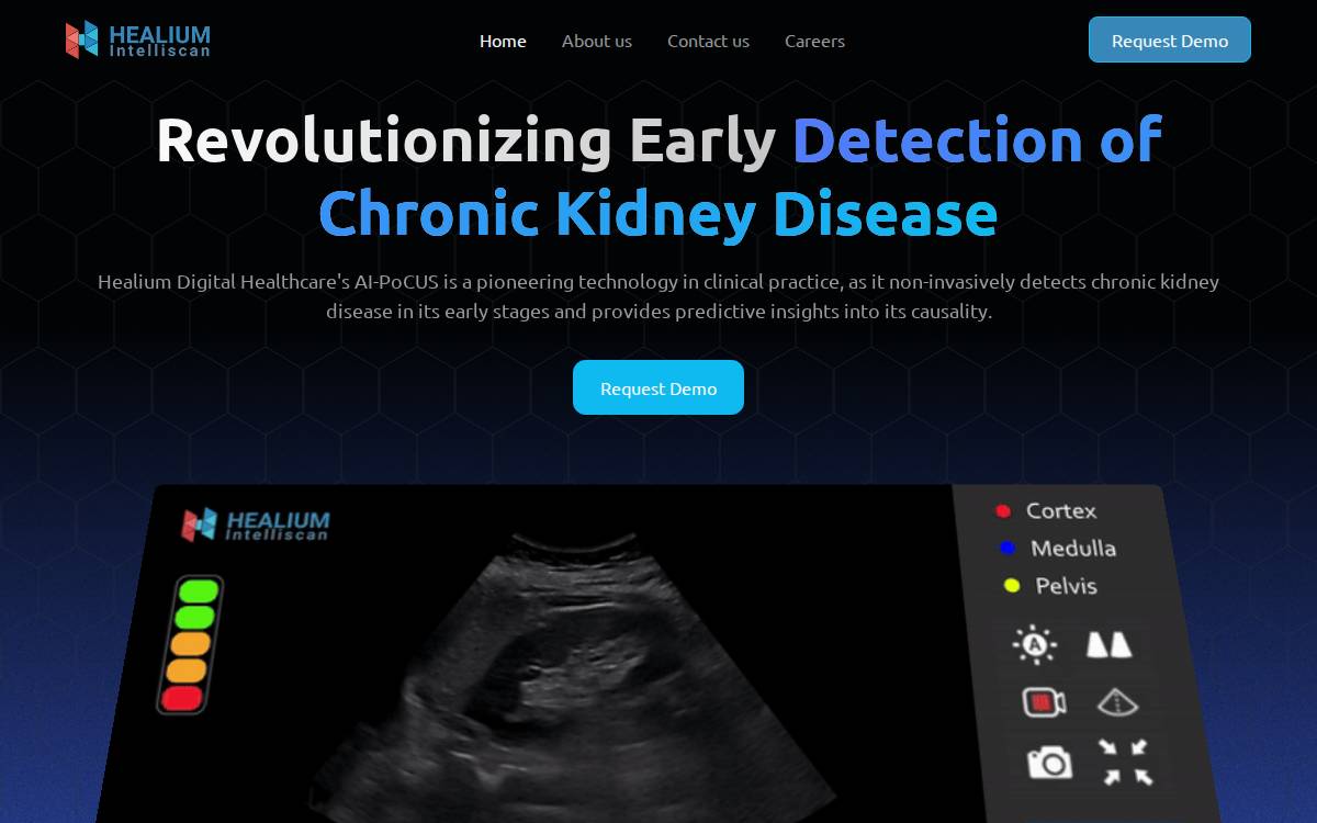 Healium Intelliscan Corporation website preview