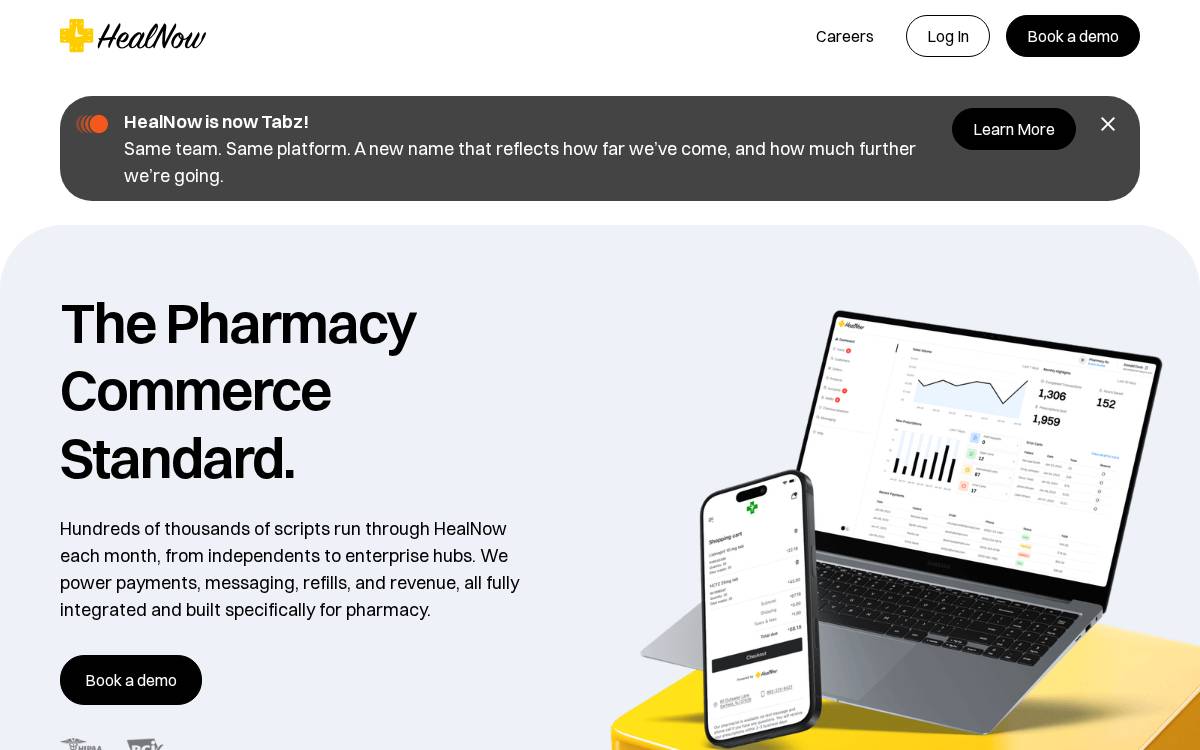 HealNow website preview