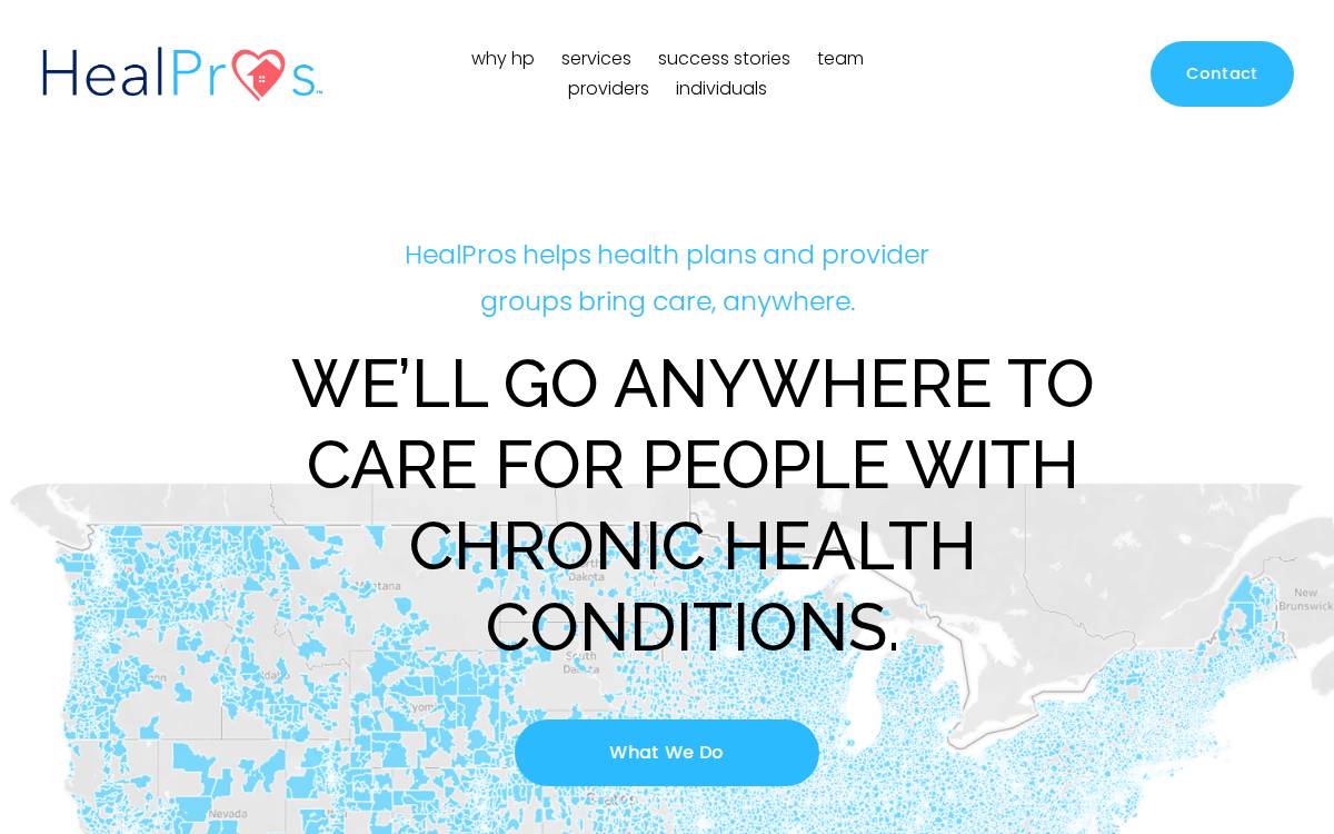 Healpros website preview