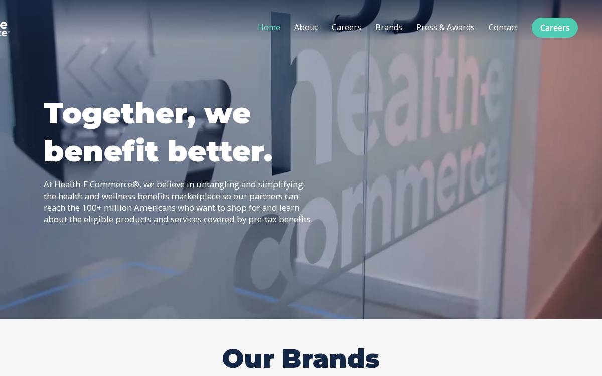 Health Ecommerce website preview