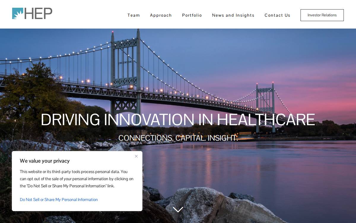 Health Enterprise Partners Healthcare Private Equity Fund website preview