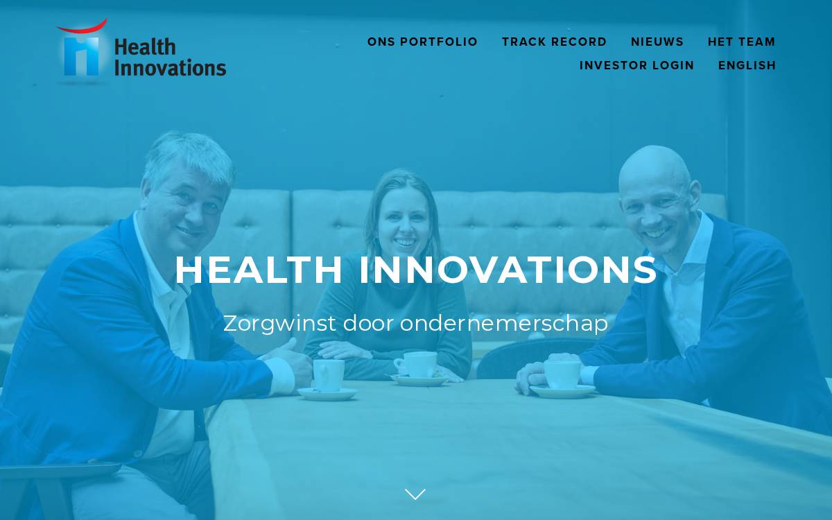 Health Innovations website preview