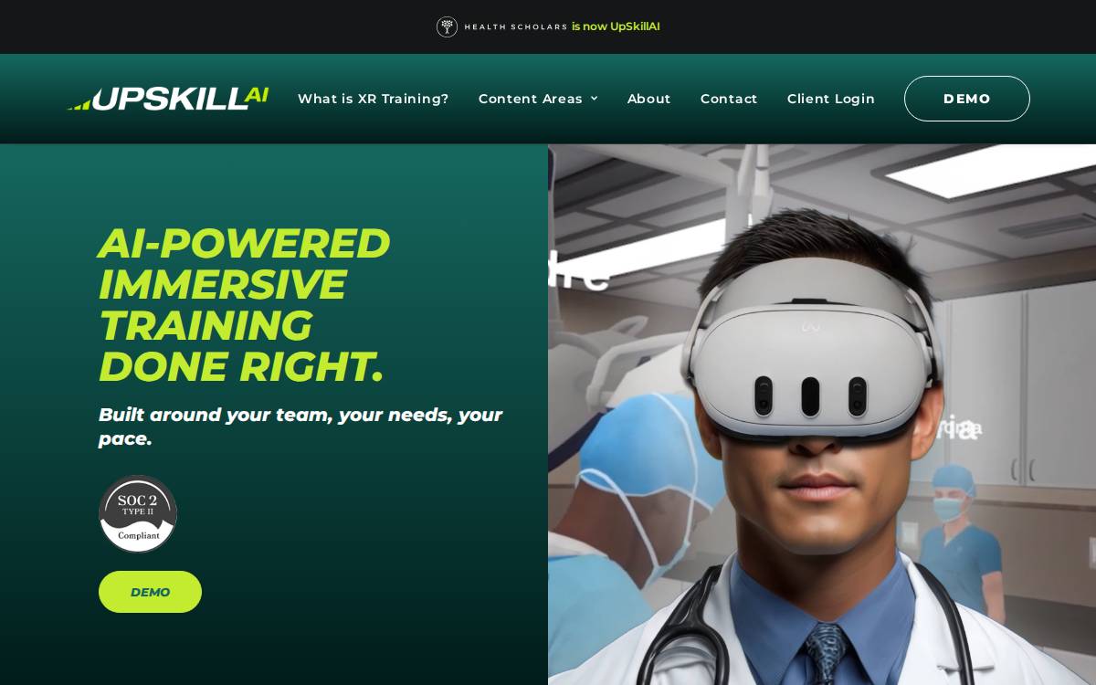 Health Scholars website preview