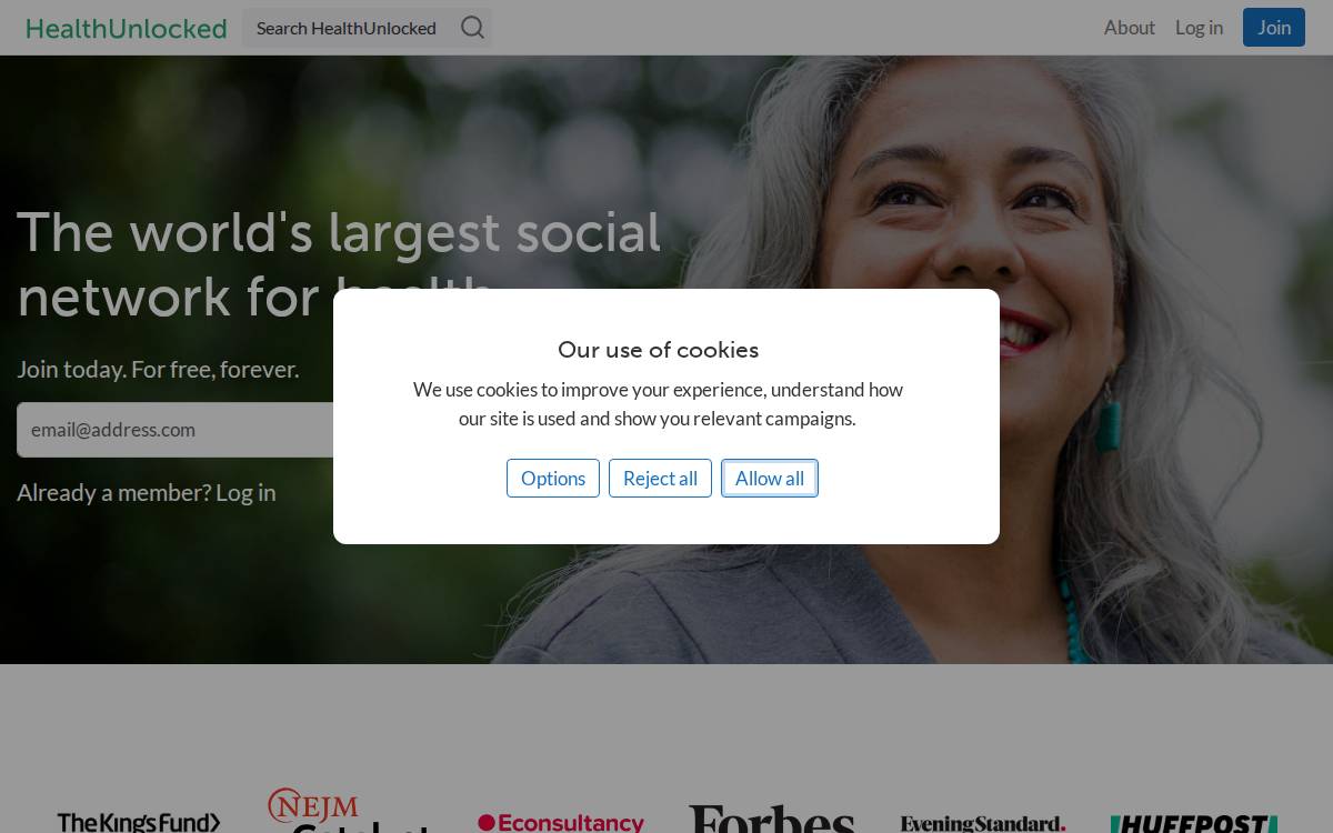 Health Unlocked website preview