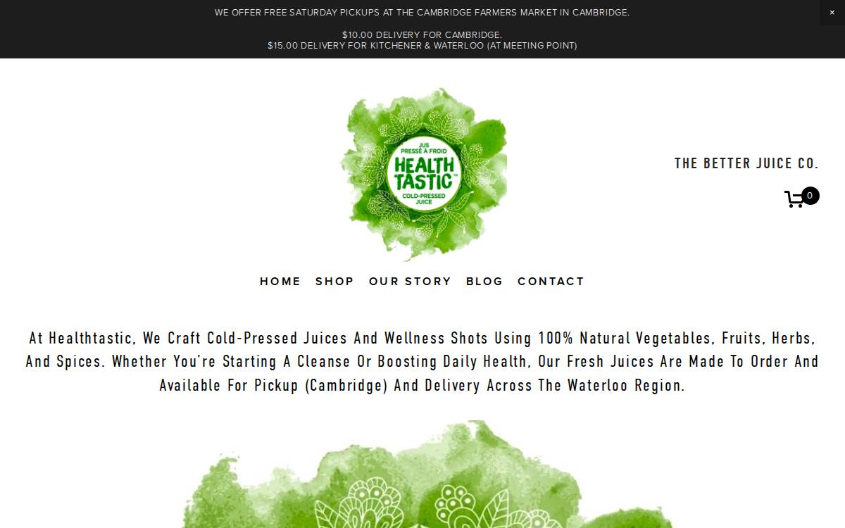 Healthatastic website preview