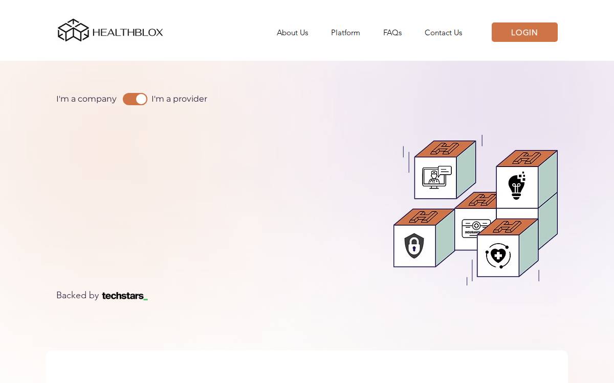 HealthBlox website preview