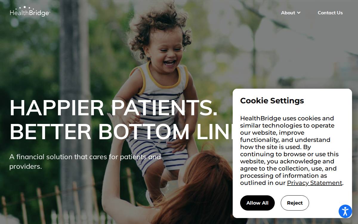 HealthBridge website preview