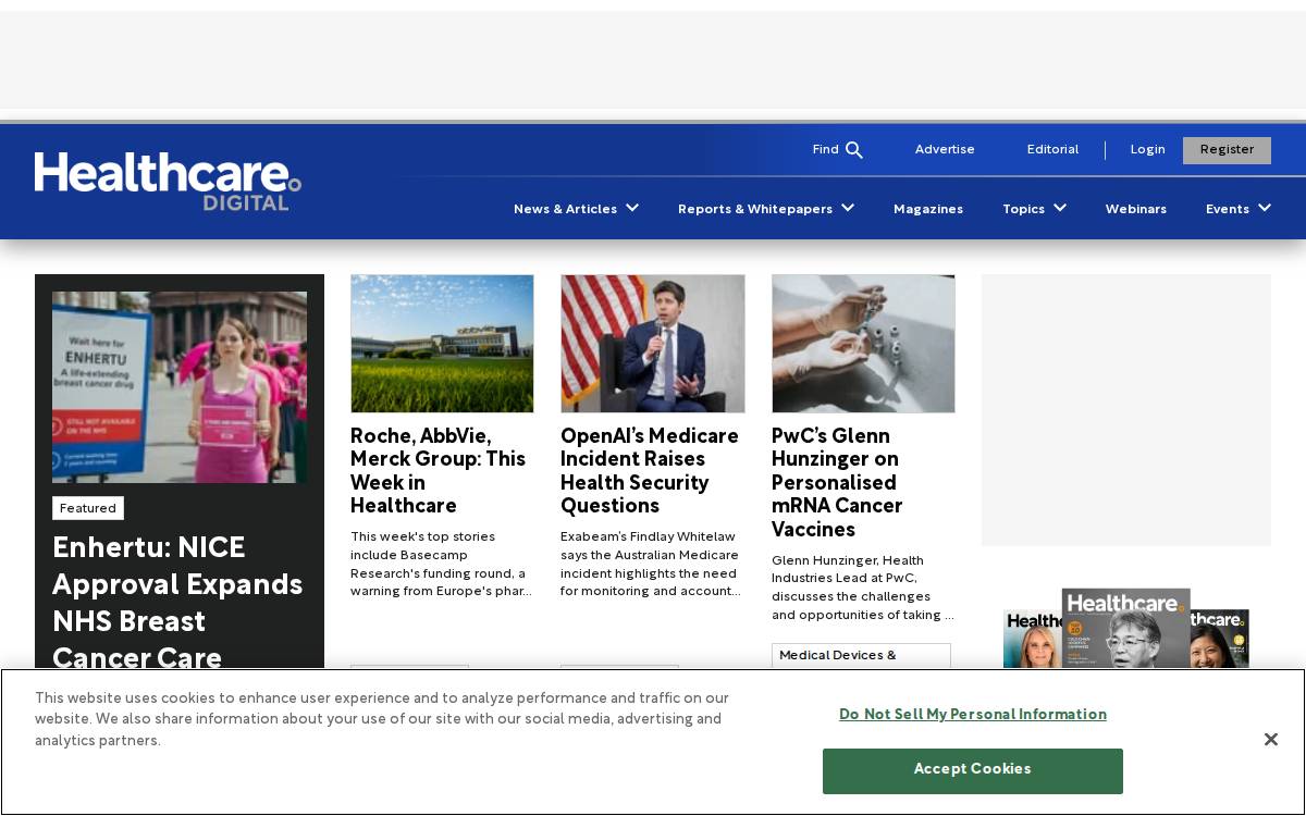 Healthcare Digital website preview