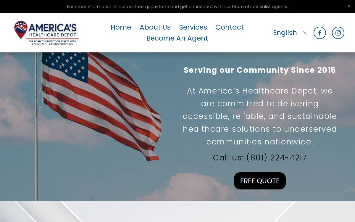 Healthcaredepotutah website preview