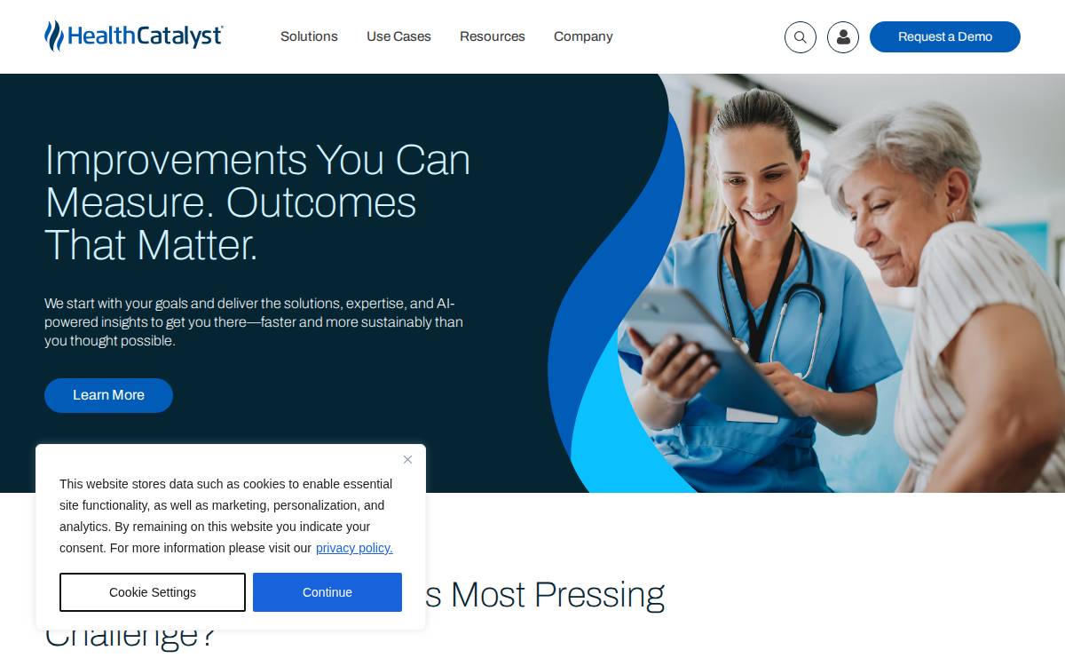 Health Catalyst website preview