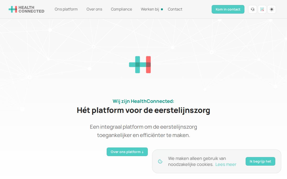 HealthConnected website preview