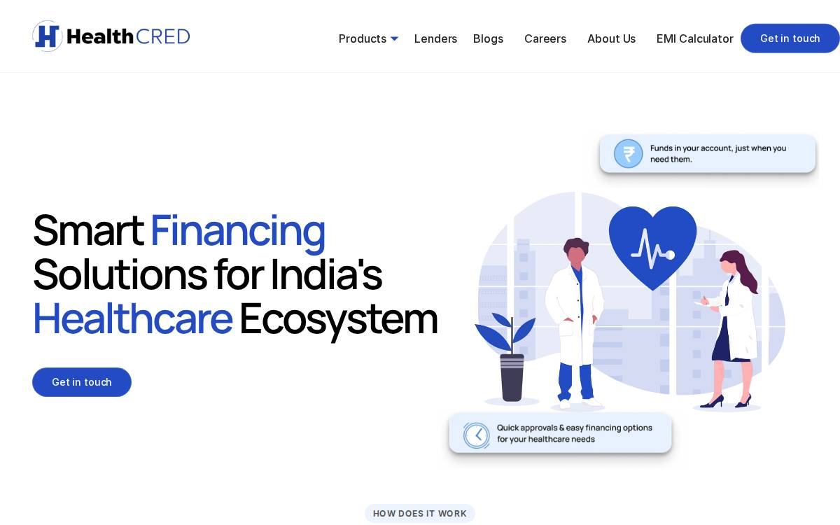 Healthcred website preview