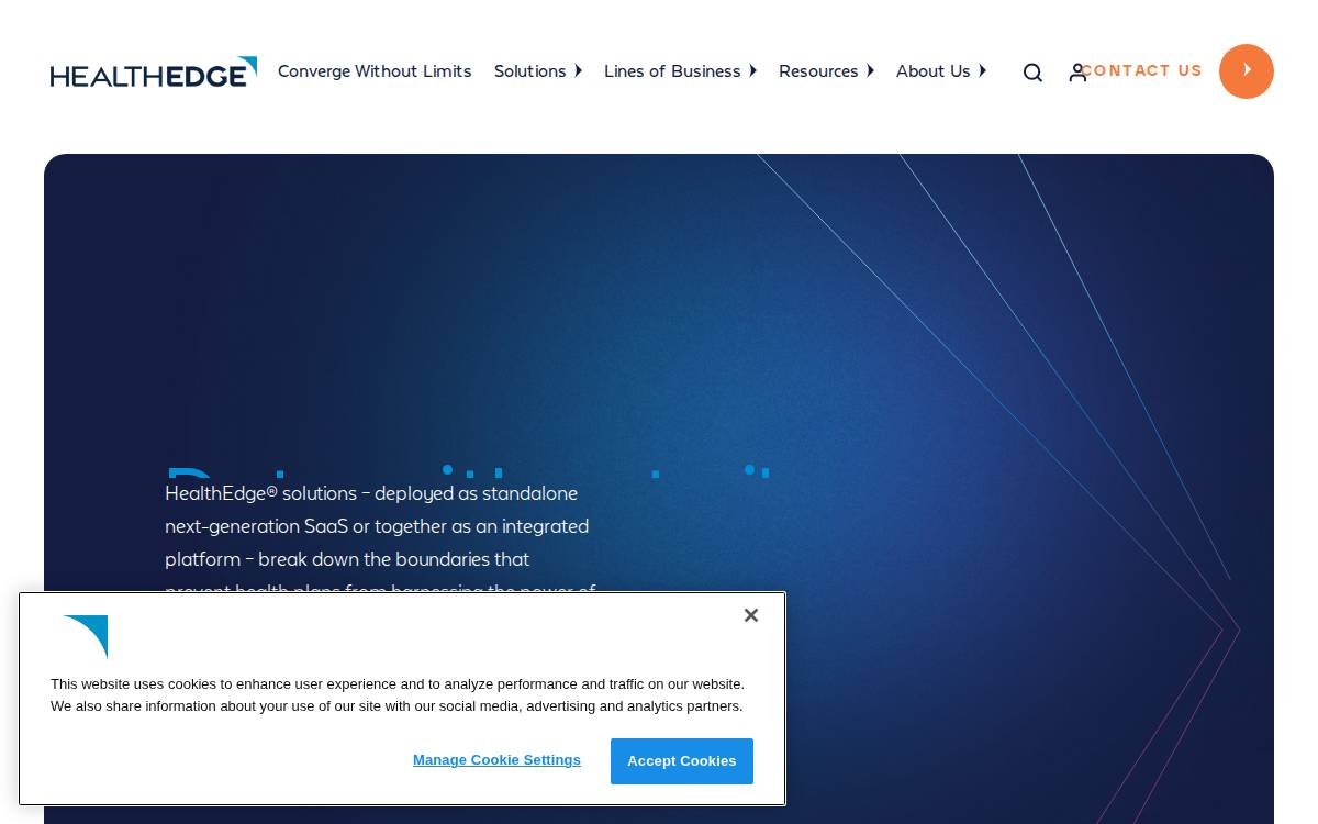 HealthEdge website preview