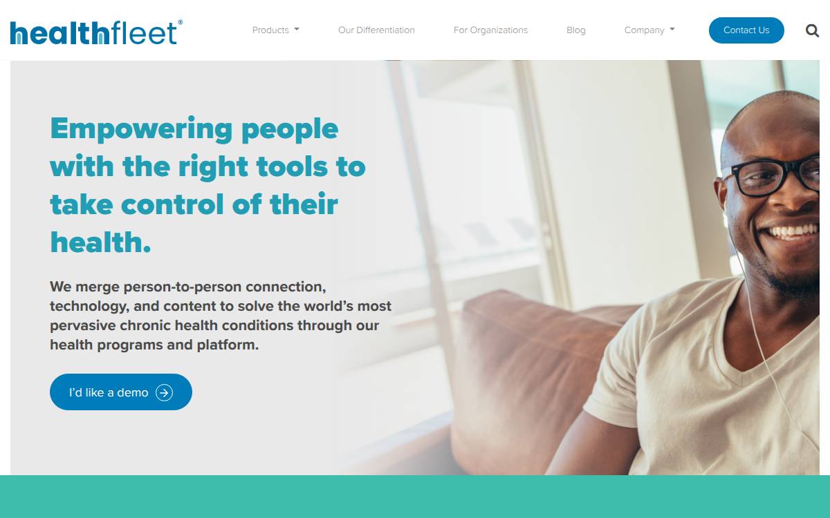 Healthfleet website preview
