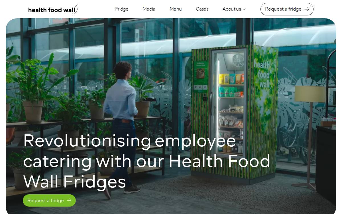 Healthfoodwall website preview