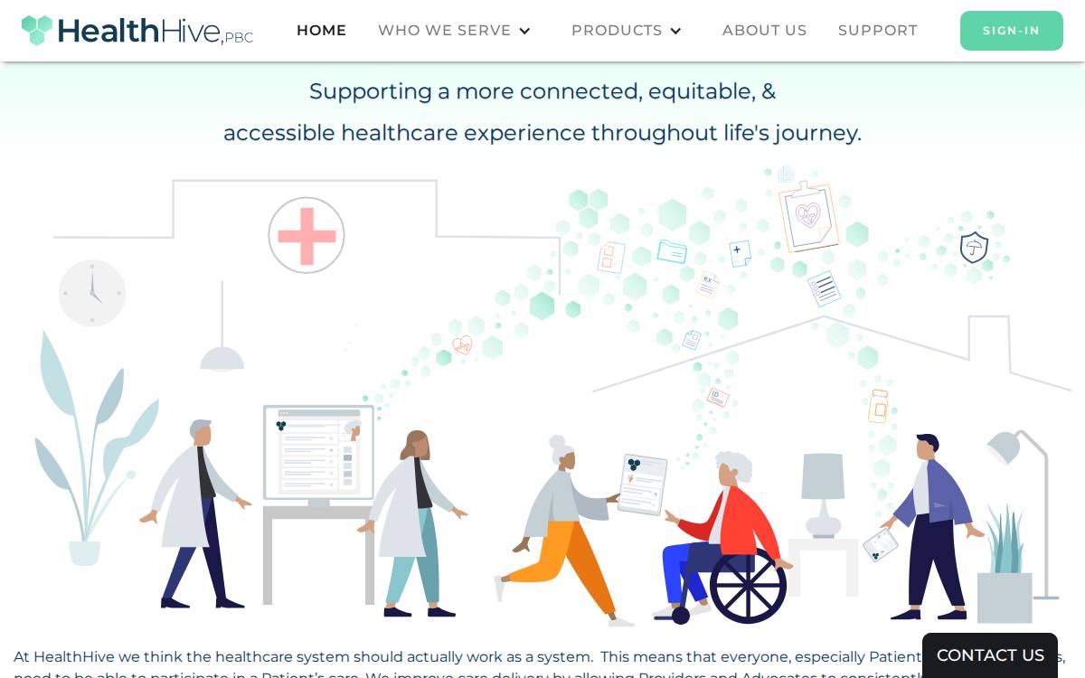 HealthHive website preview