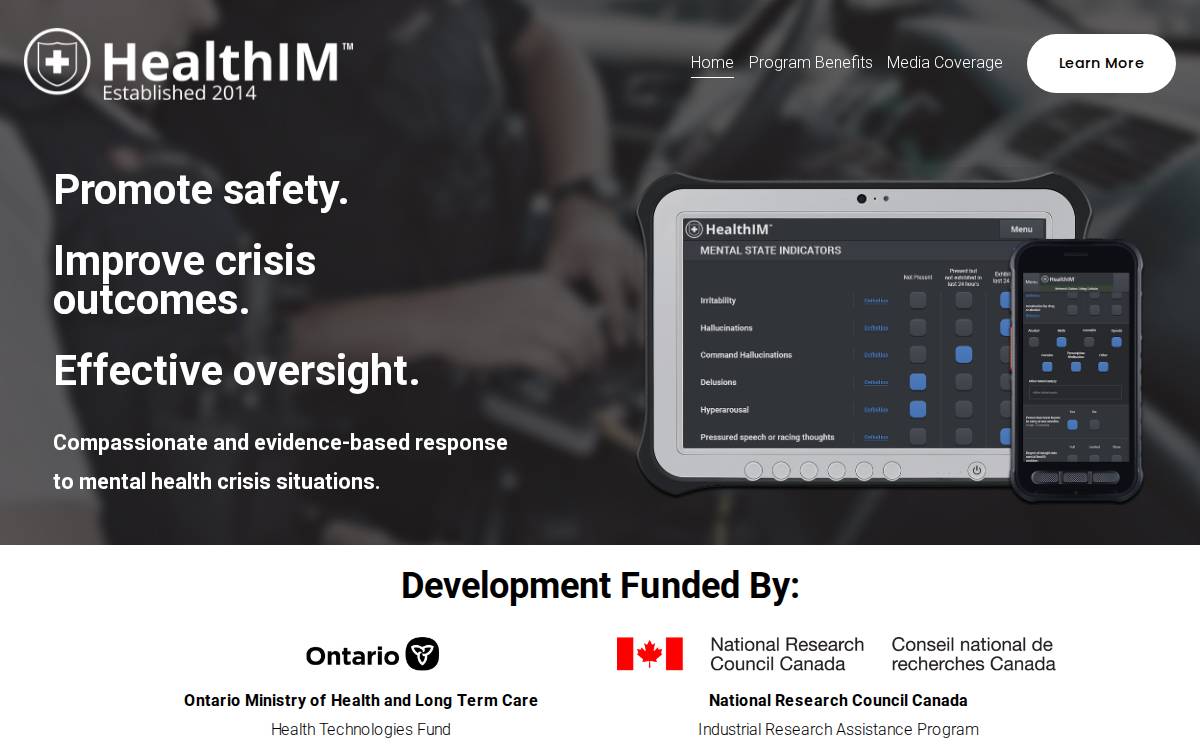HealthIM Incorporated Website website preview
