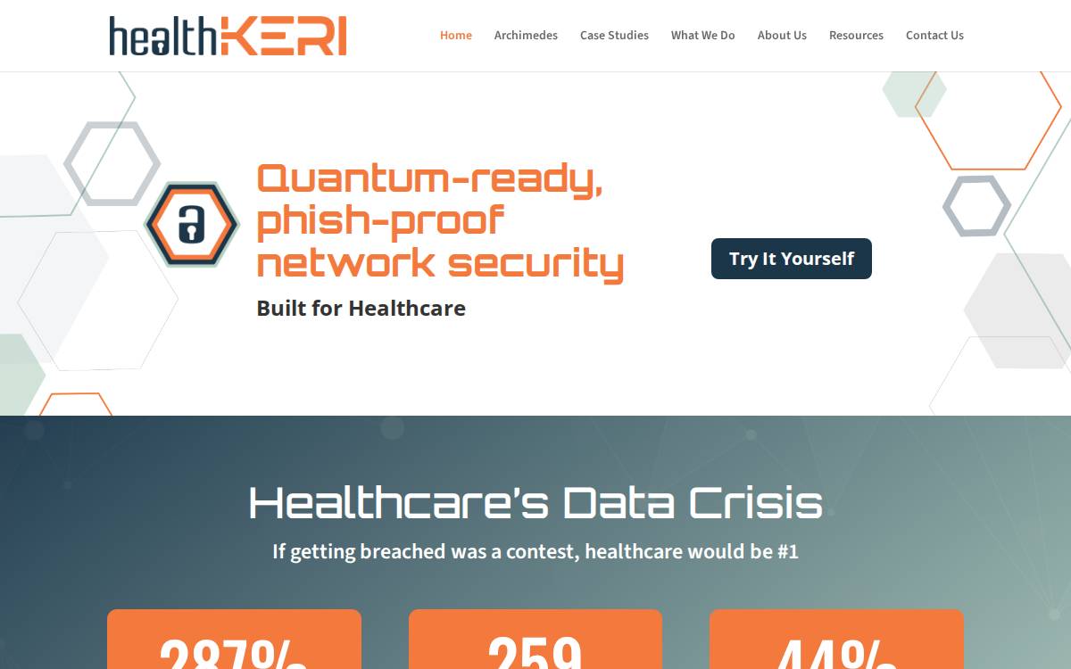 healthKERI website preview