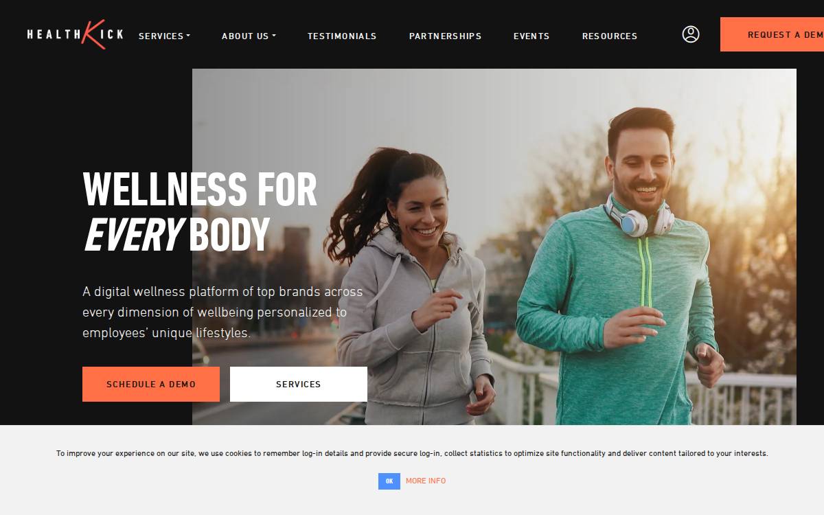 HealthKick website preview