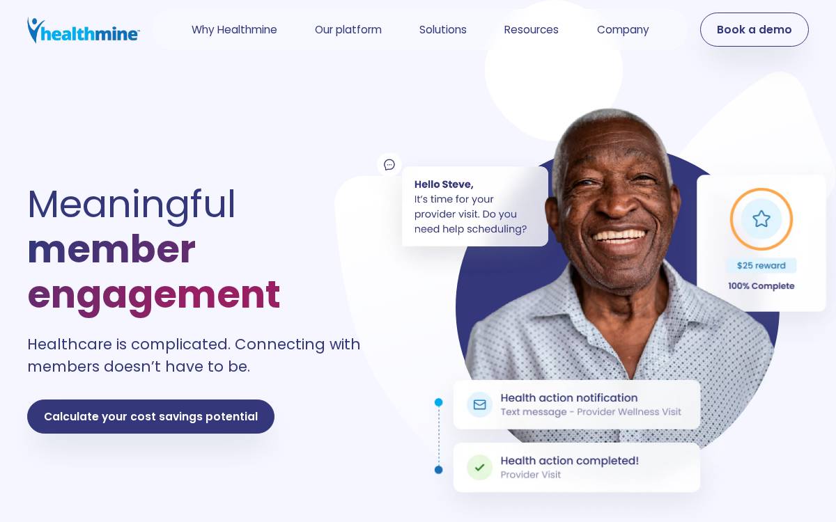 Healthmine website preview