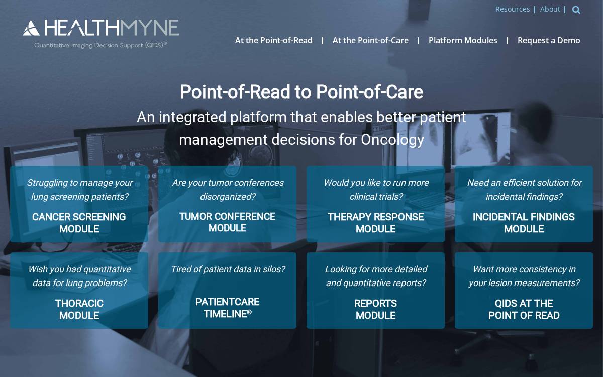 Healthmyne Inc website preview