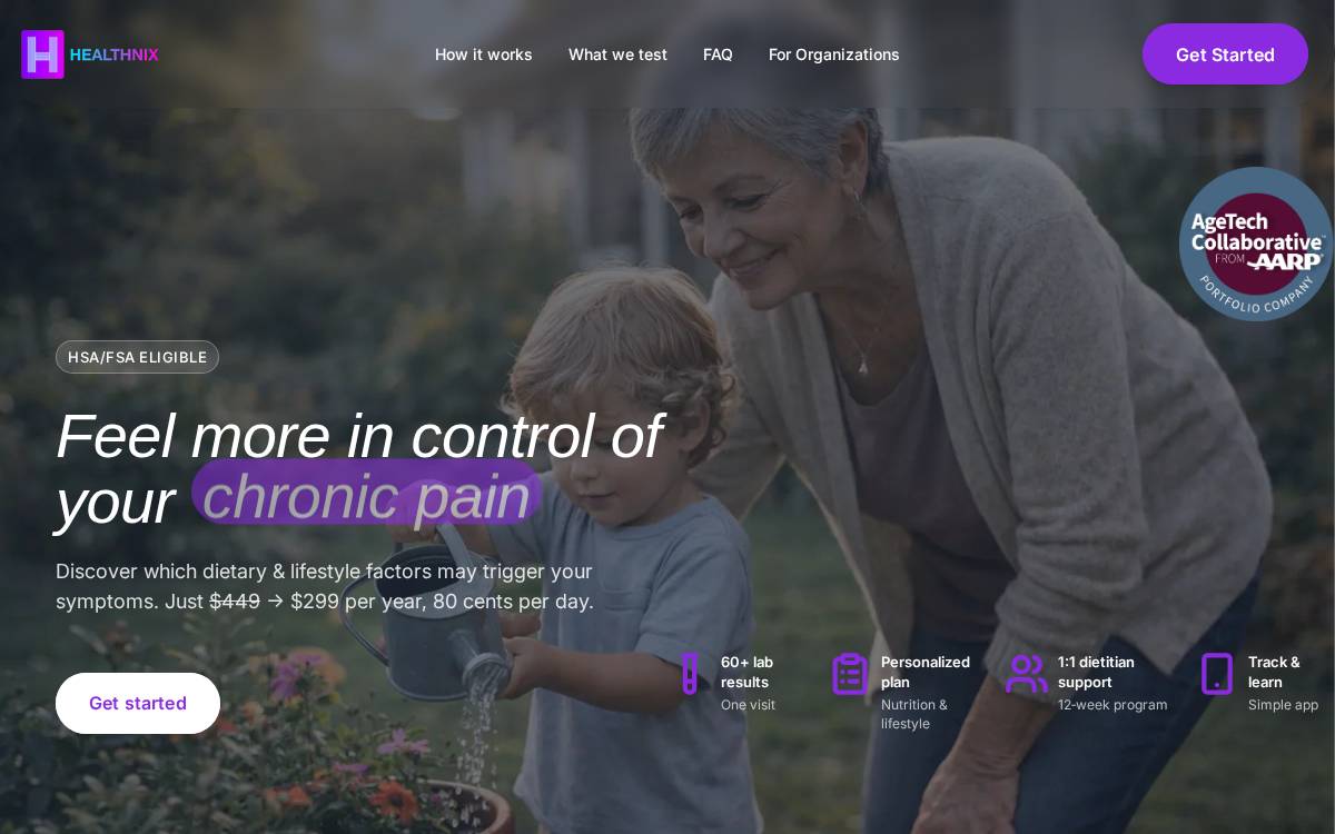 Healthnix website preview