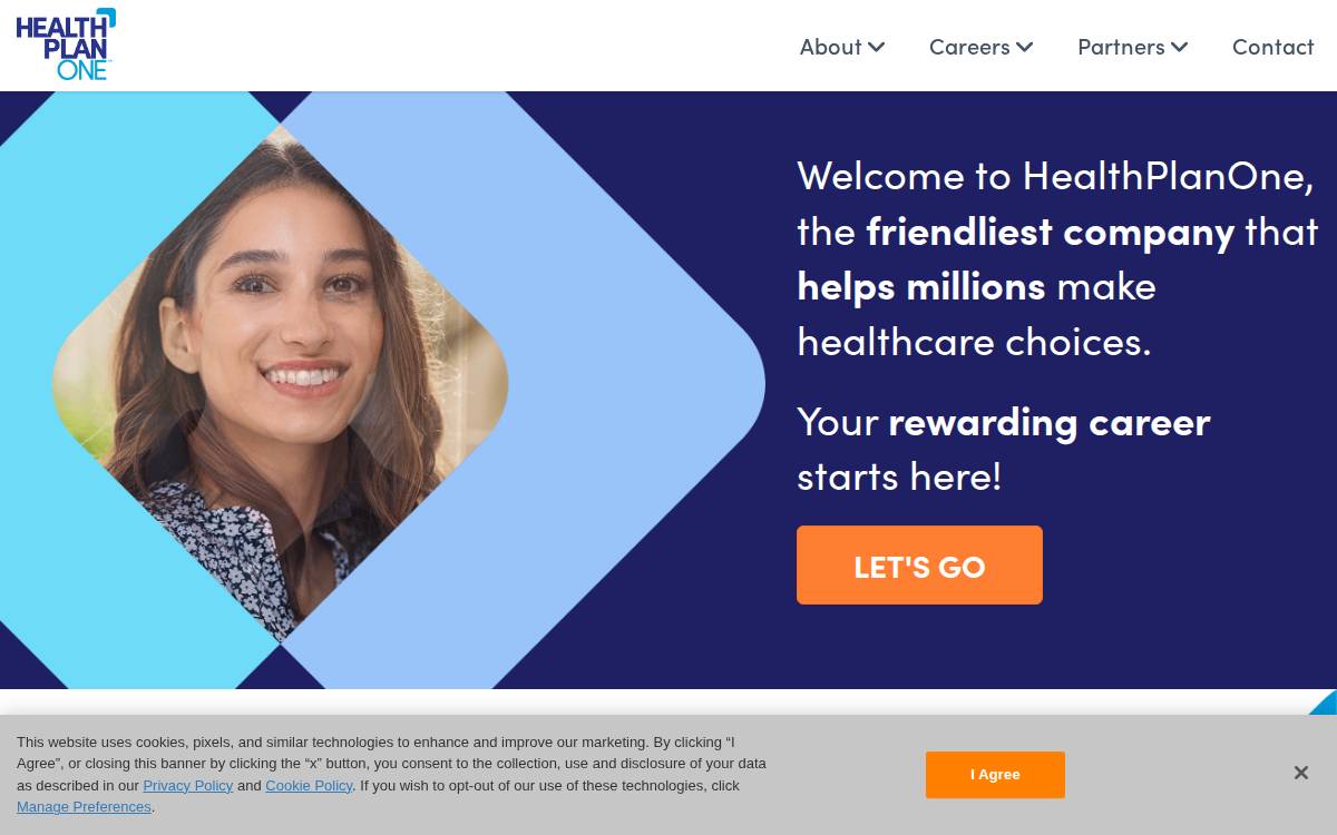 Health Plan ONE website preview
