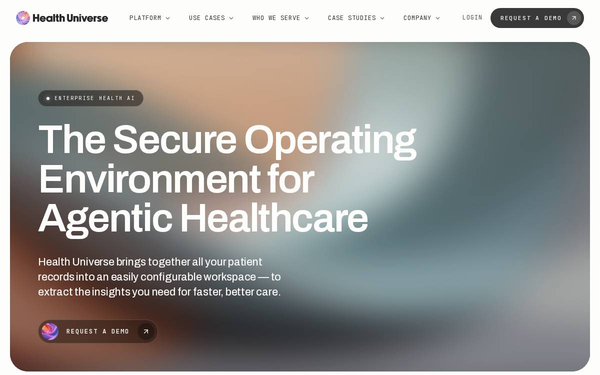 Health Universe website preview