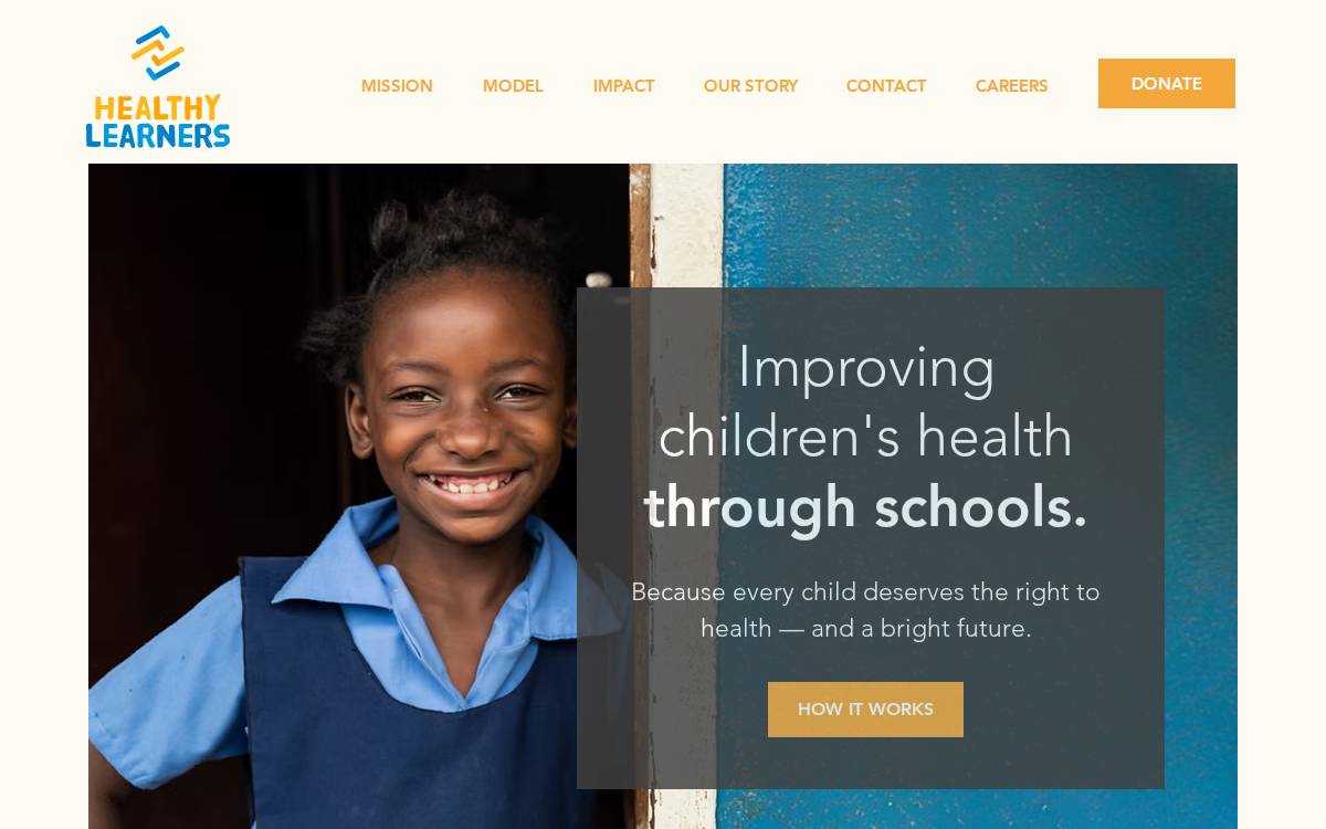 Healthy Learners website preview
