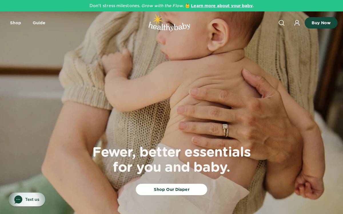 HealthyBaby website preview