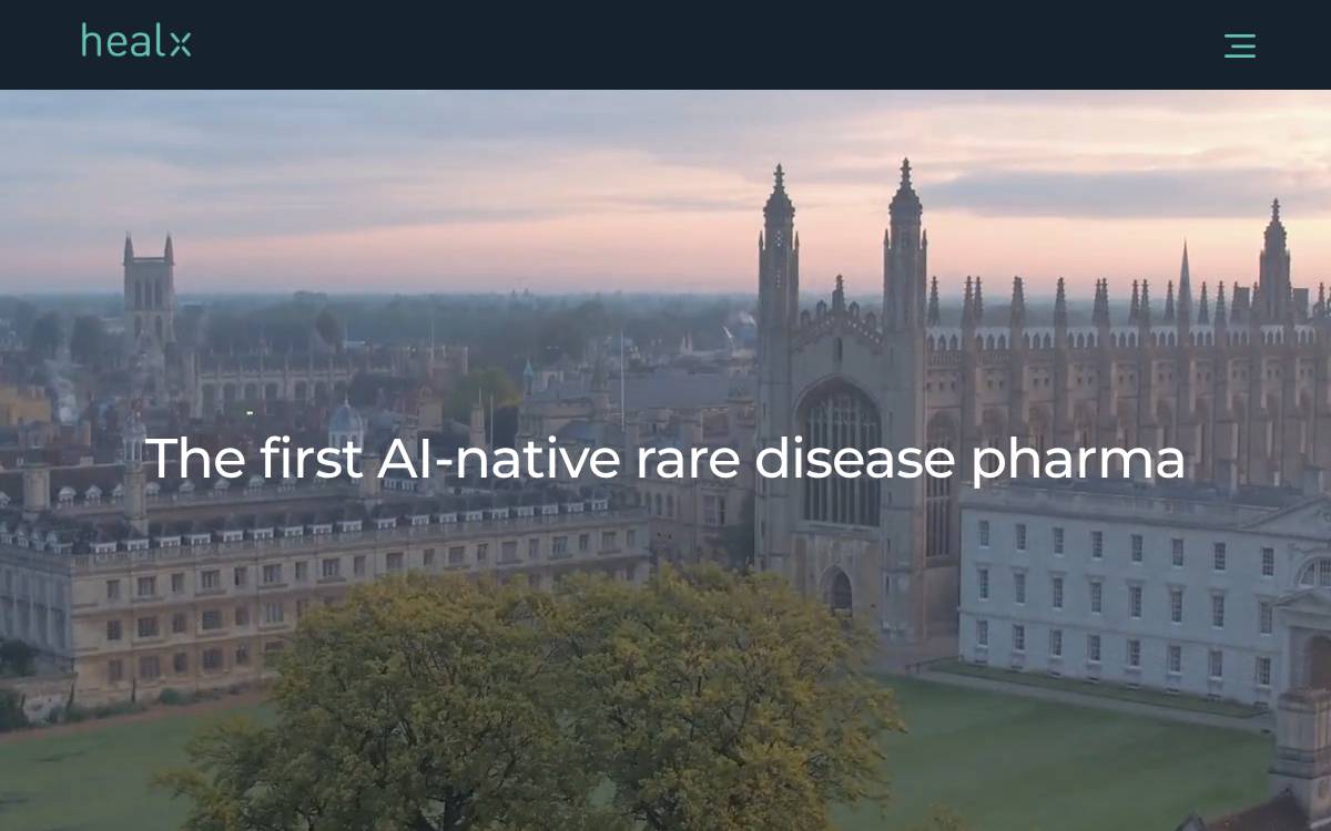 Healx website preview