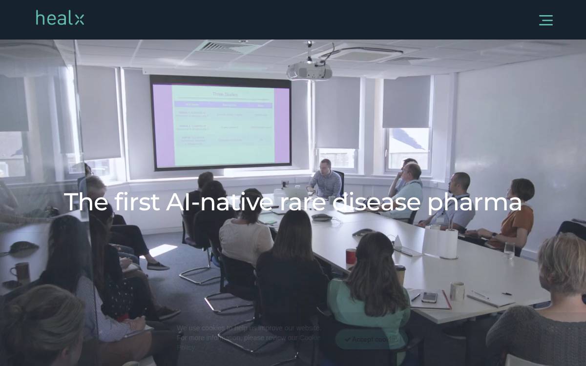 Healx website preview