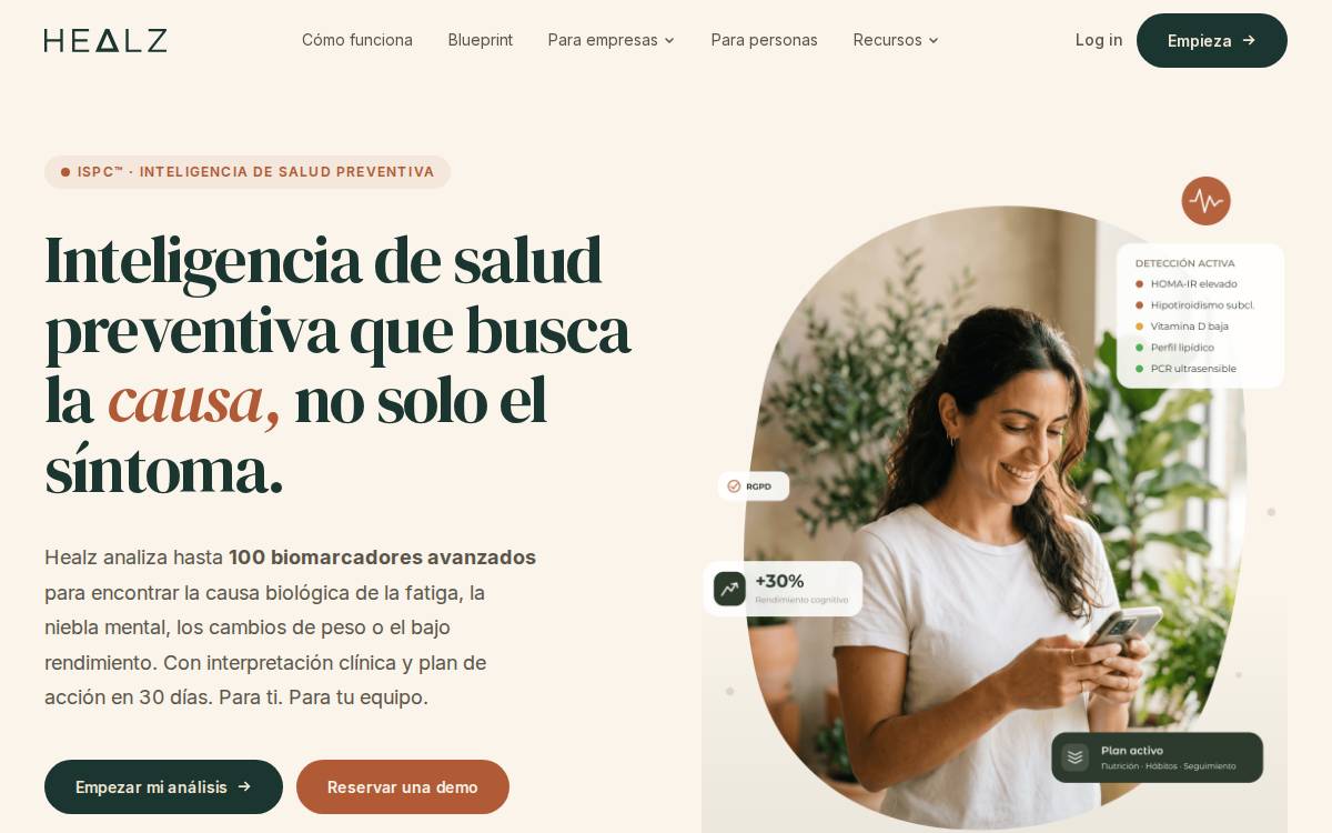 Healz website preview