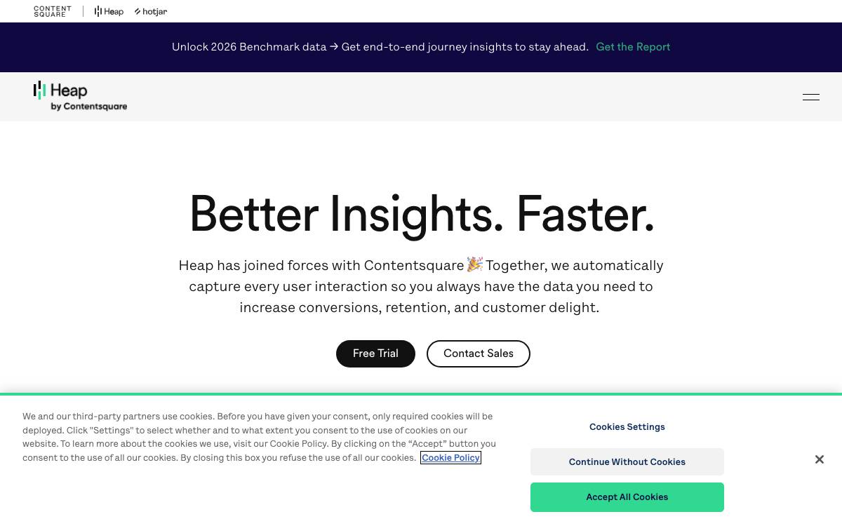 Heap website preview