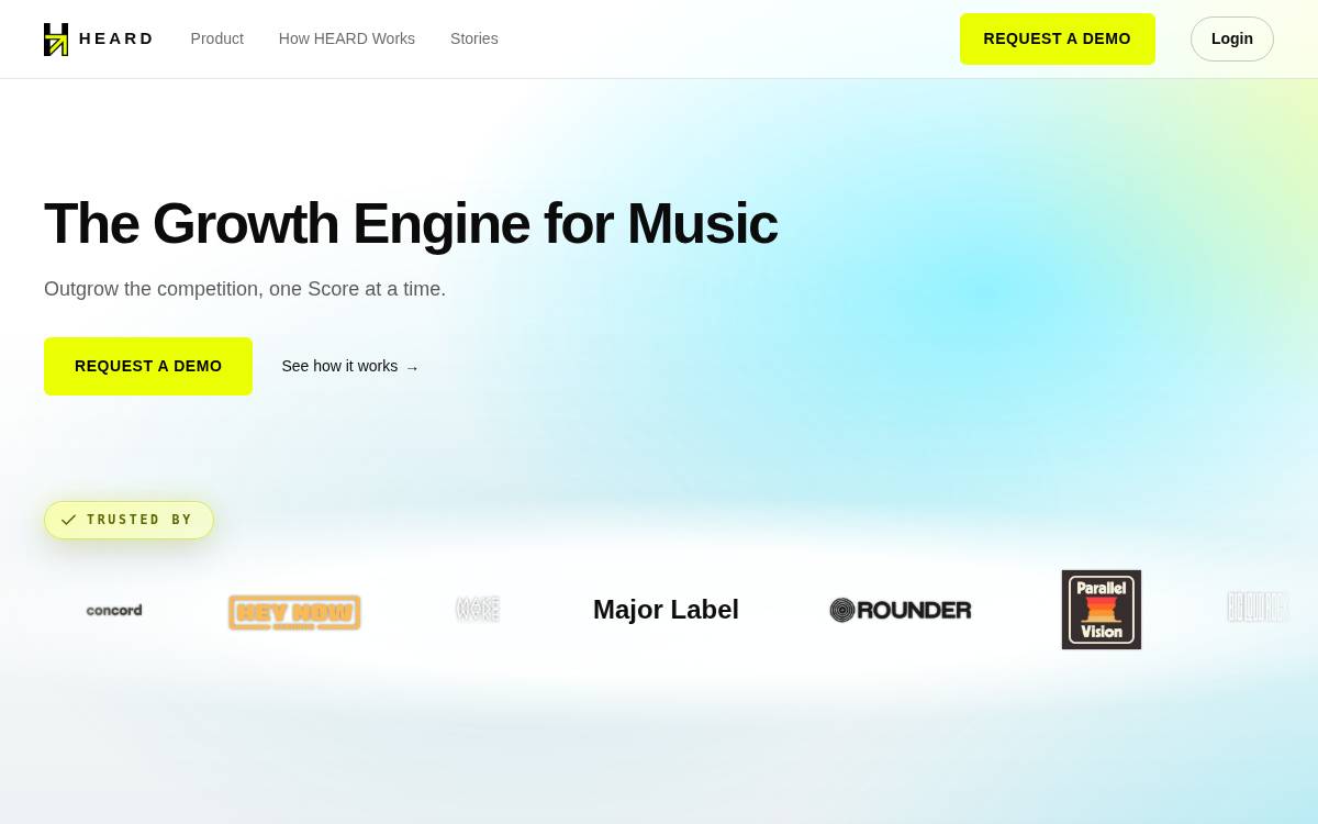 Heard website preview