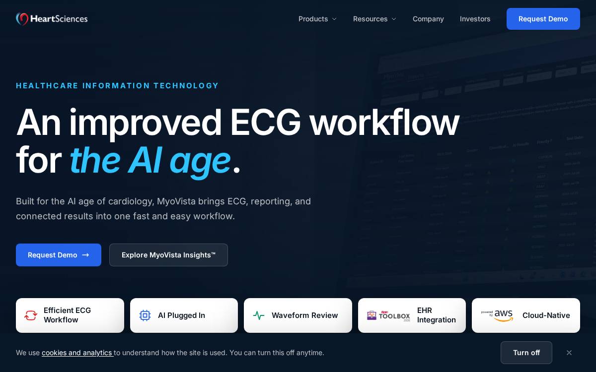Heart Test Laboratories website preview