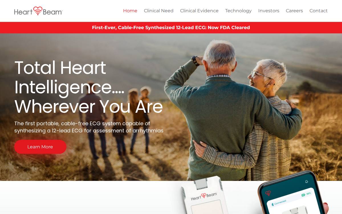 Heartbeam website preview