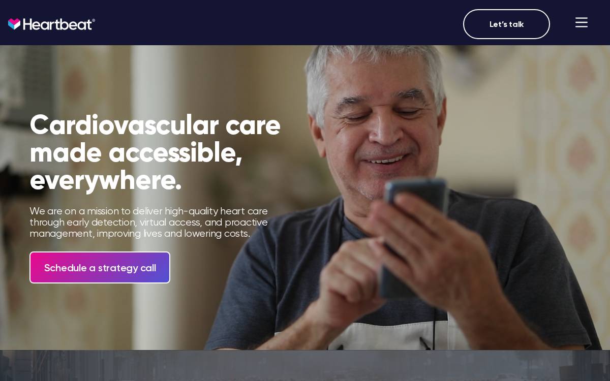 Heartbeat Health website preview