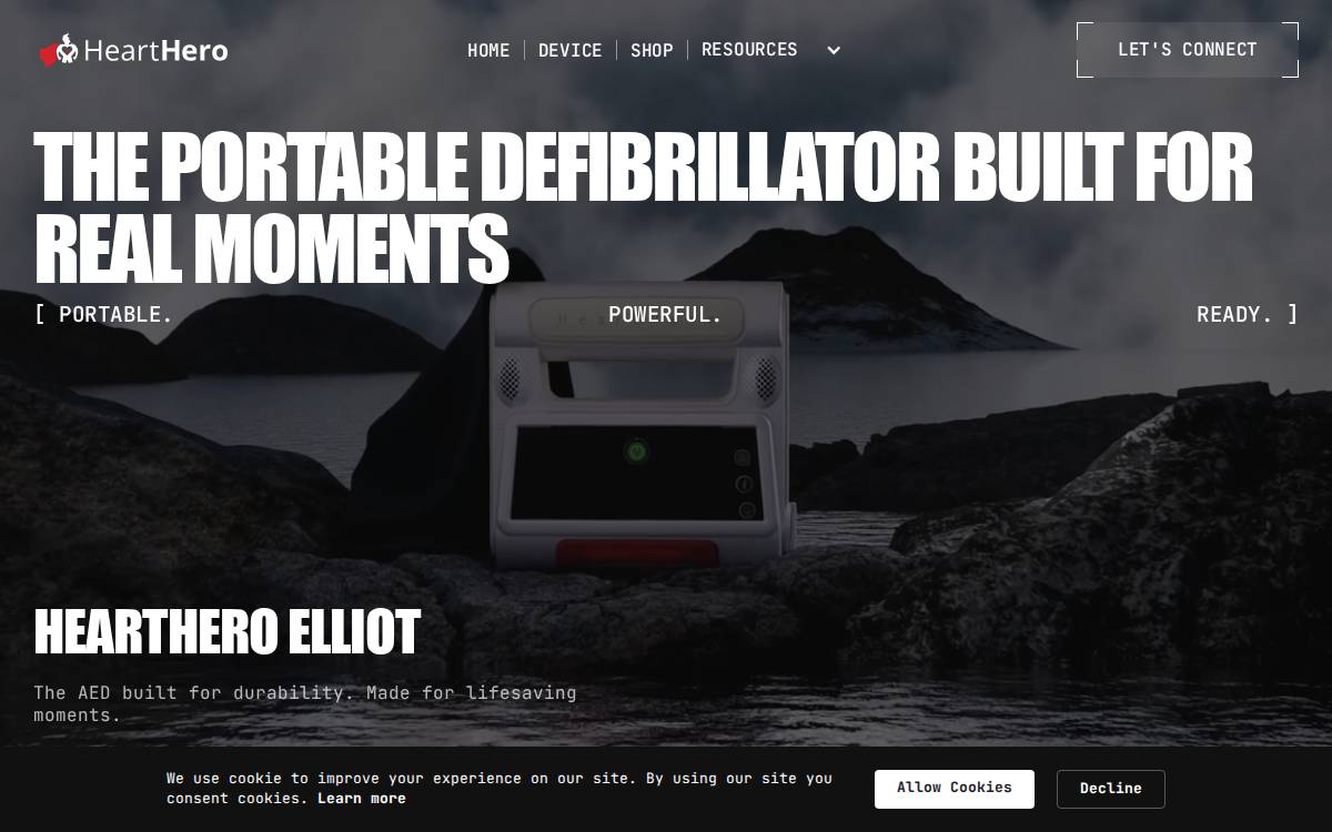 HeartHero website preview