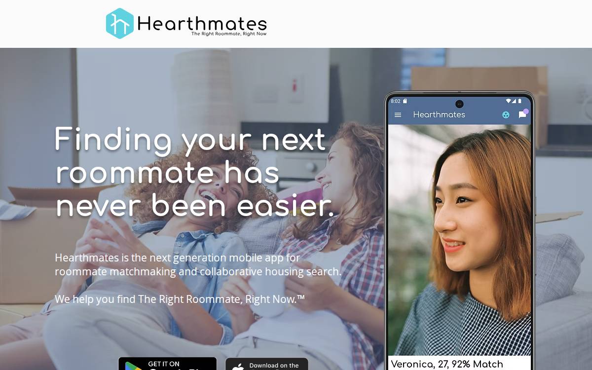 Hearthmates website preview