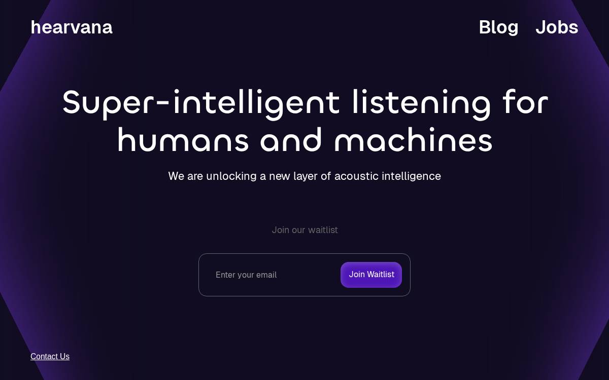 Hearvana website preview