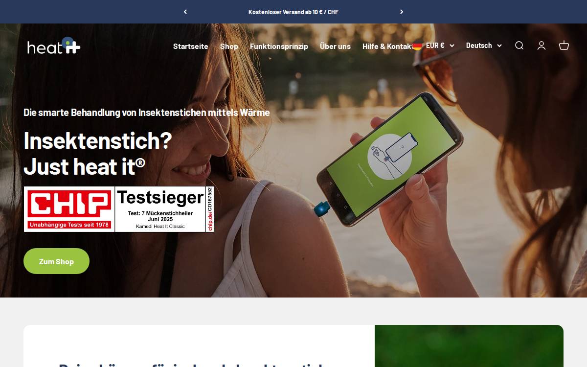 heat it website preview