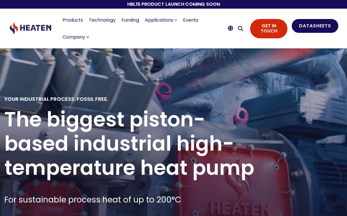 Heaten website preview