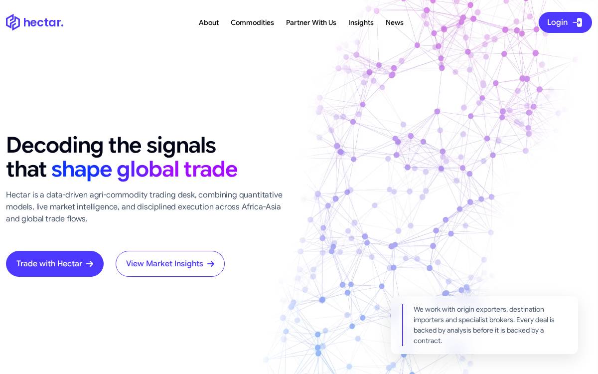 Hectar website preview