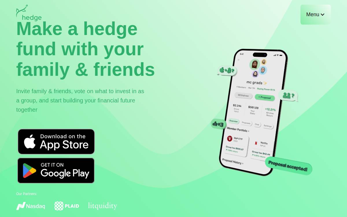 hedge website preview