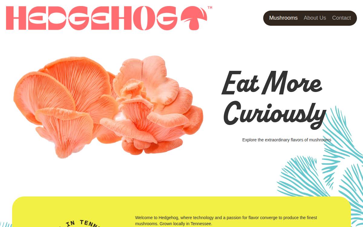 Hedgehog website preview